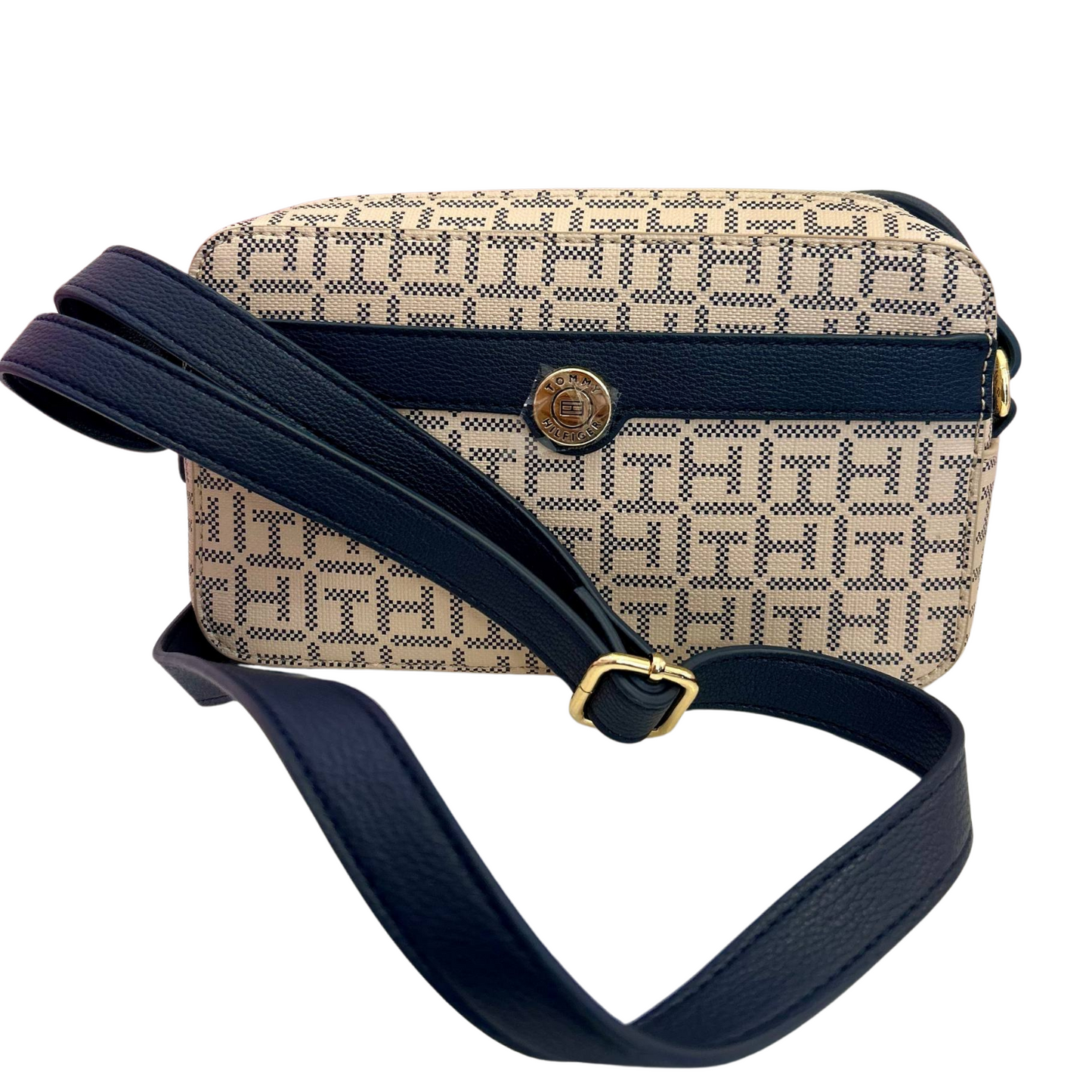 Crossbody Tommy Hilfiger Cafe Monograma