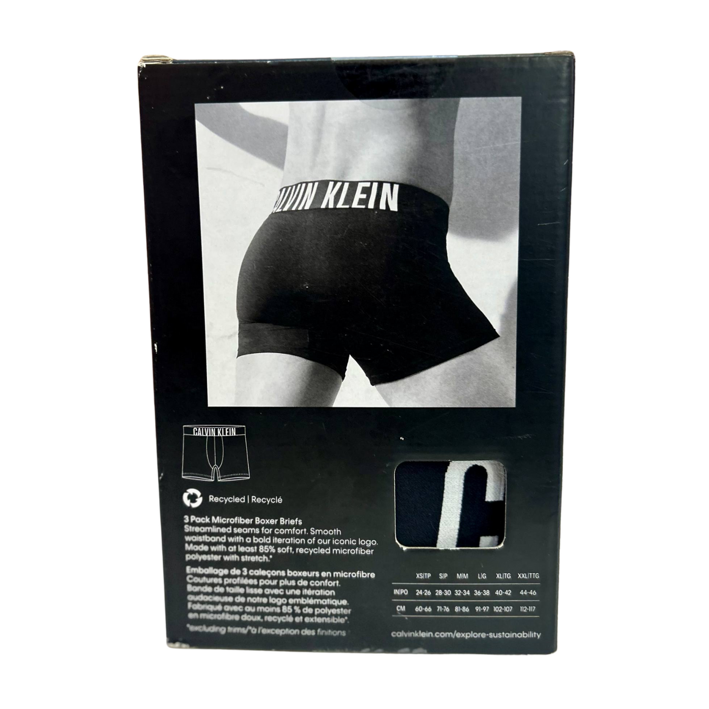 Boxer Calvin Klein Microfibra Talla S Pack de 3