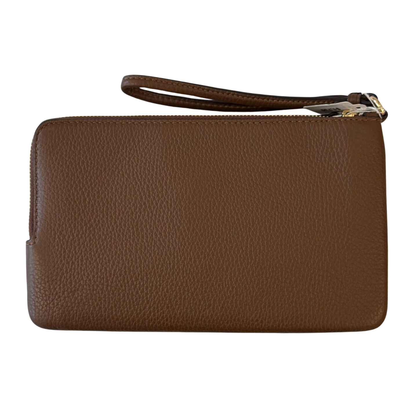 Muñequera Coach Doble Cierre Café Monograma