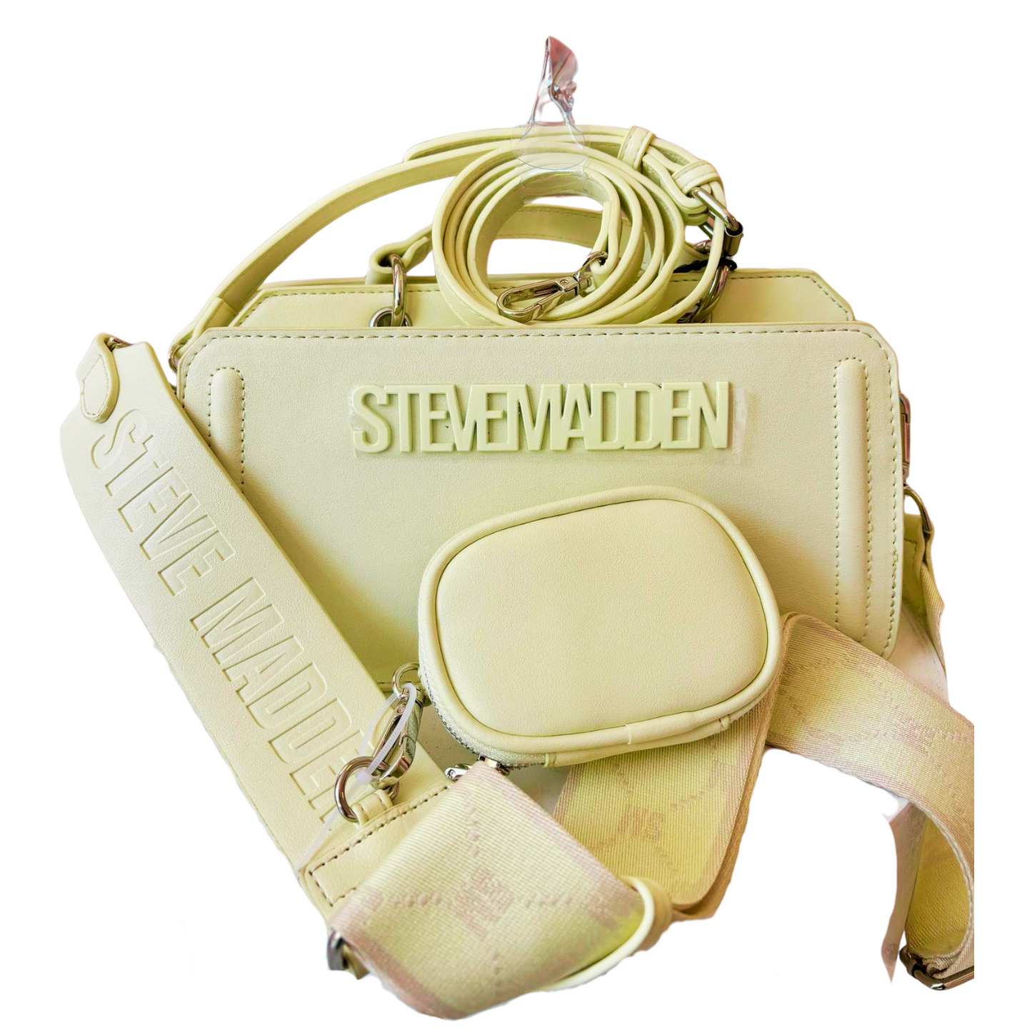 Crossbody Steve Madden Amarilla Nude Doble Correa