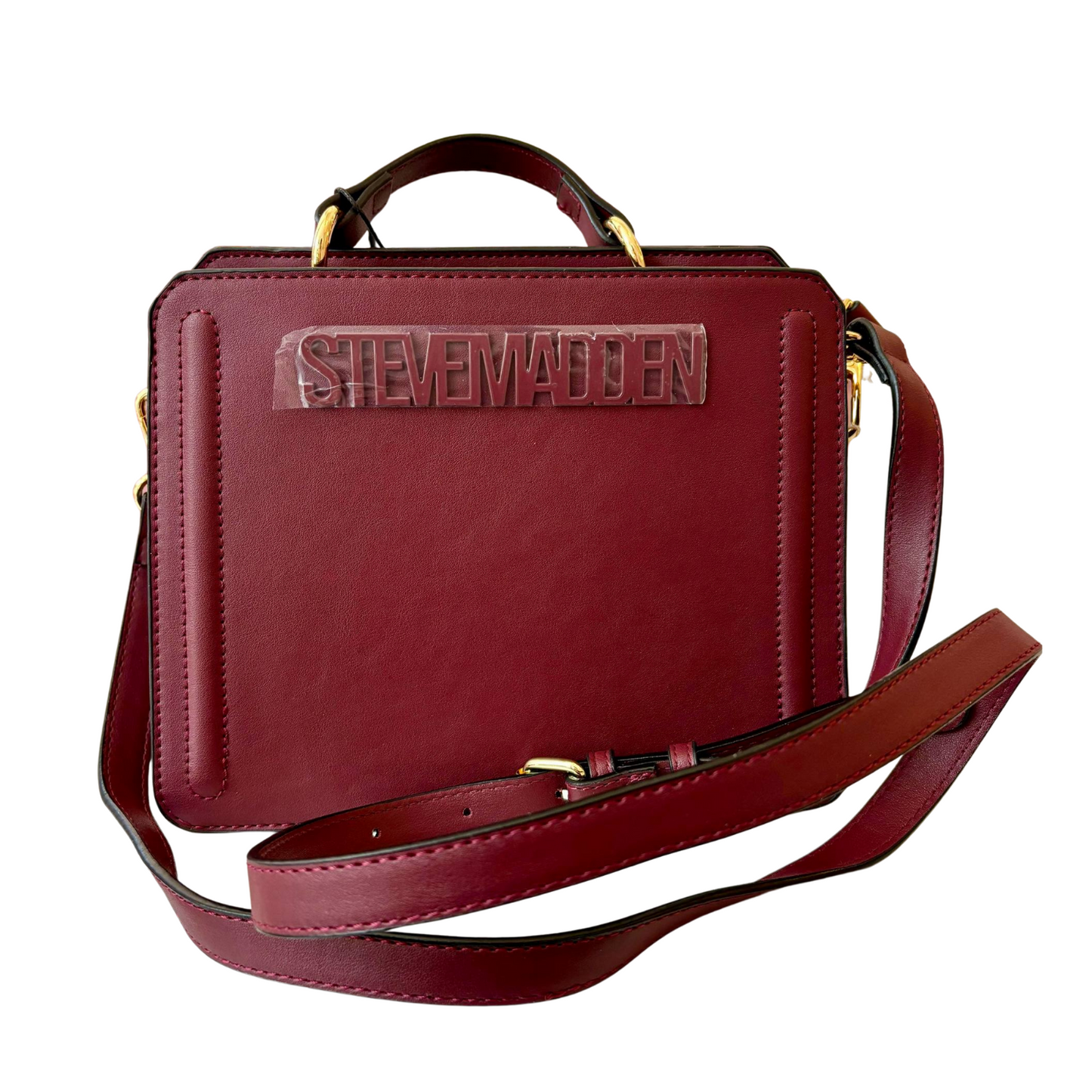 Steve Madden Crossbody Guinda Doble Correa