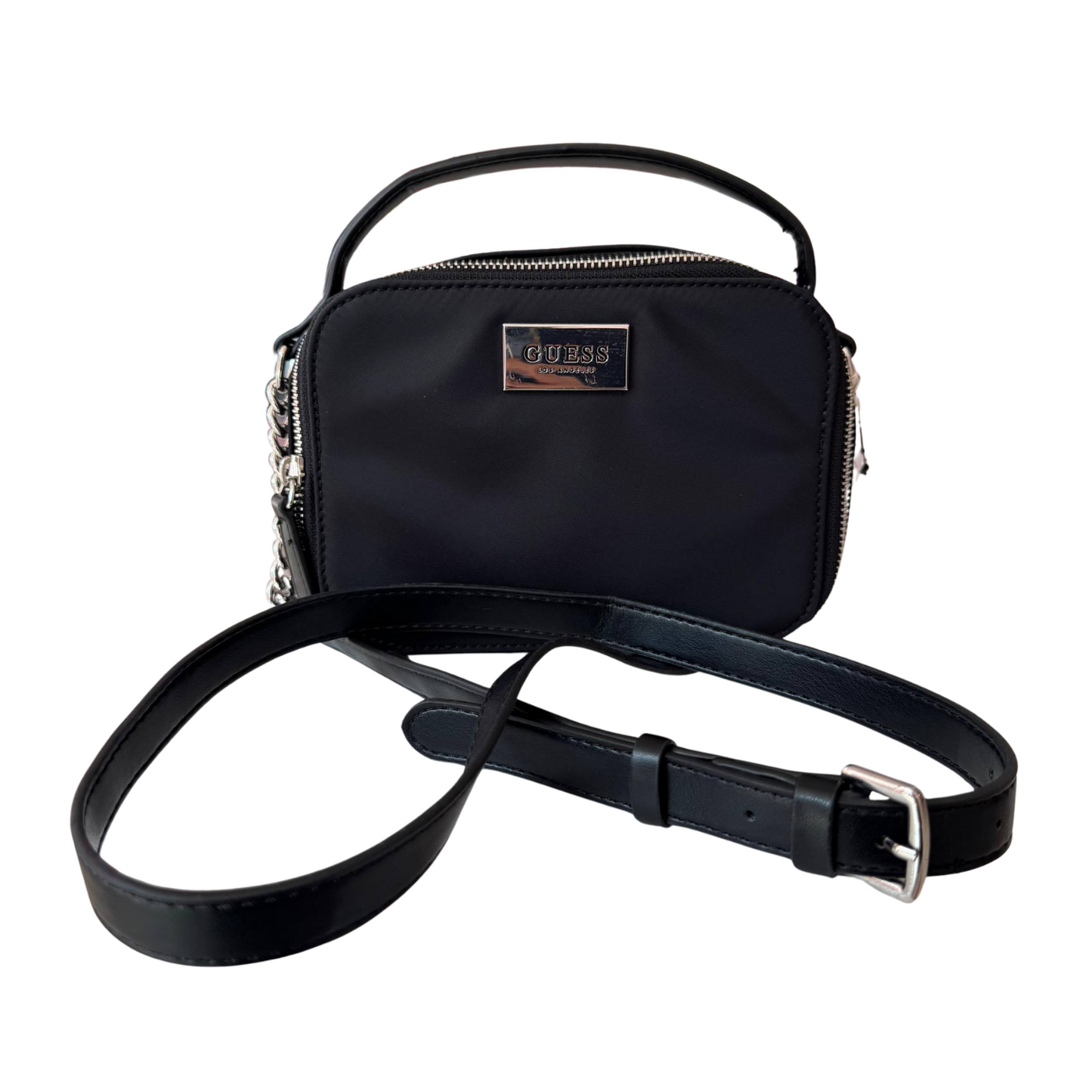 Crossbody Guess Negra Ajustable