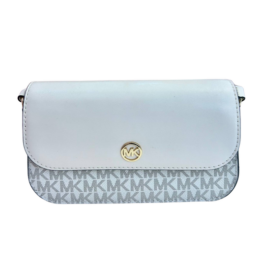 Crossbosy Michael Kors Blanca Monograma