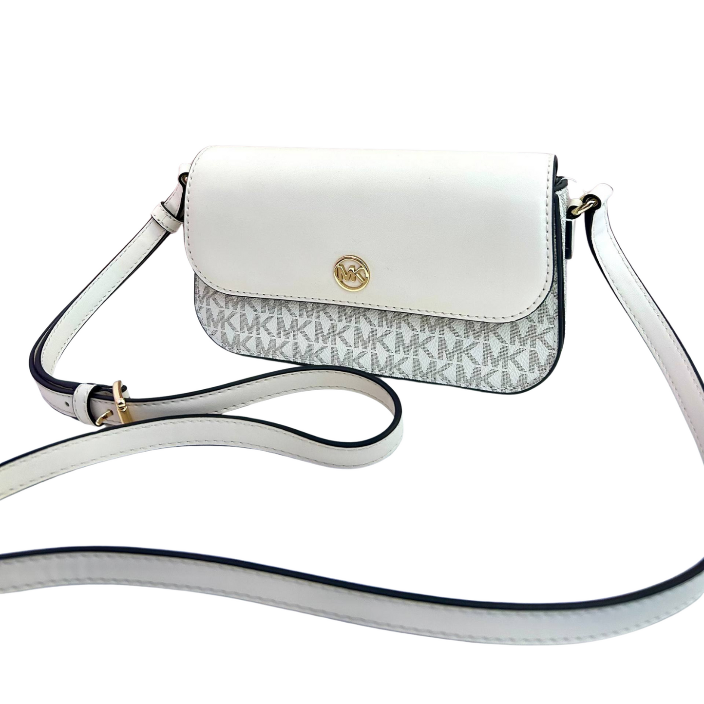 Crossbosy Michael Kors Blanca Monograma