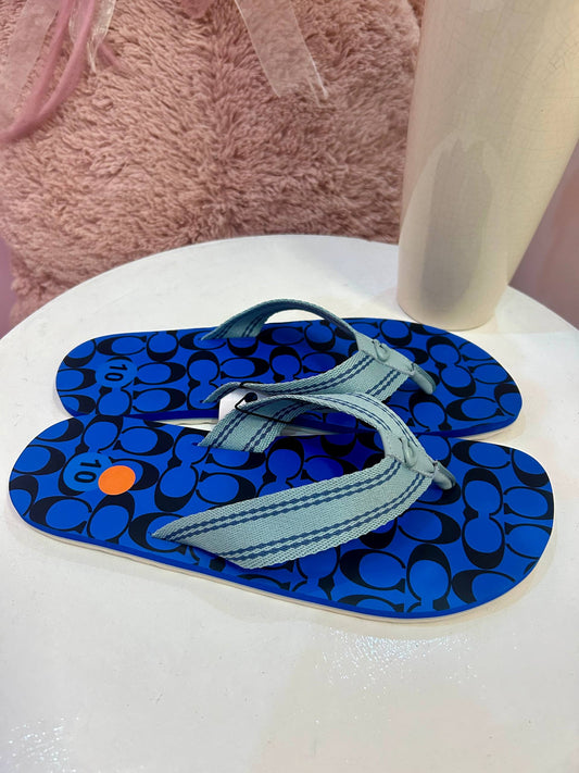 Sandalias Coach Azules 8.5 Mx