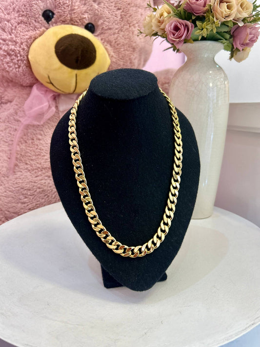 Collar Nice Bañado en Oro Para Hombre