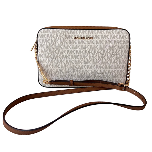 Michael Kors Crossbody Vainilla Monograma