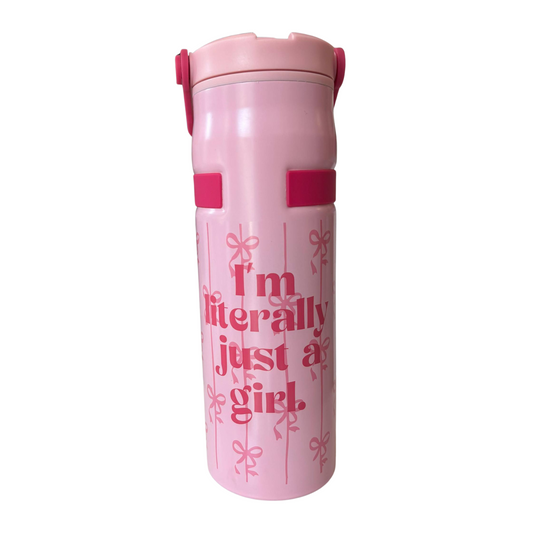 Termo Rosa Con Grabado 950 ml